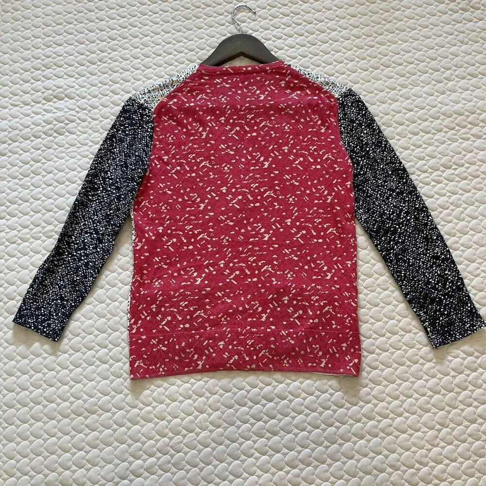NWOT Marc by Marc Jacobs Punch Pink Multi Punch Pink Cotton Cardigan Size XS